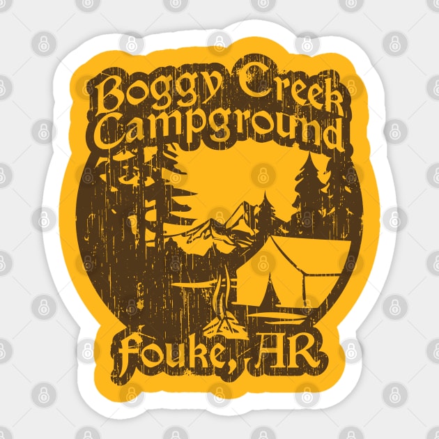 Boggy Creek Campground Sticker by Video Nastees